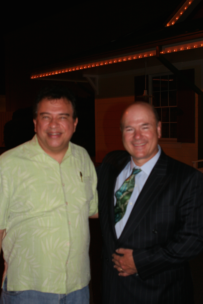 Comedian Larry Miller and Paul after the show