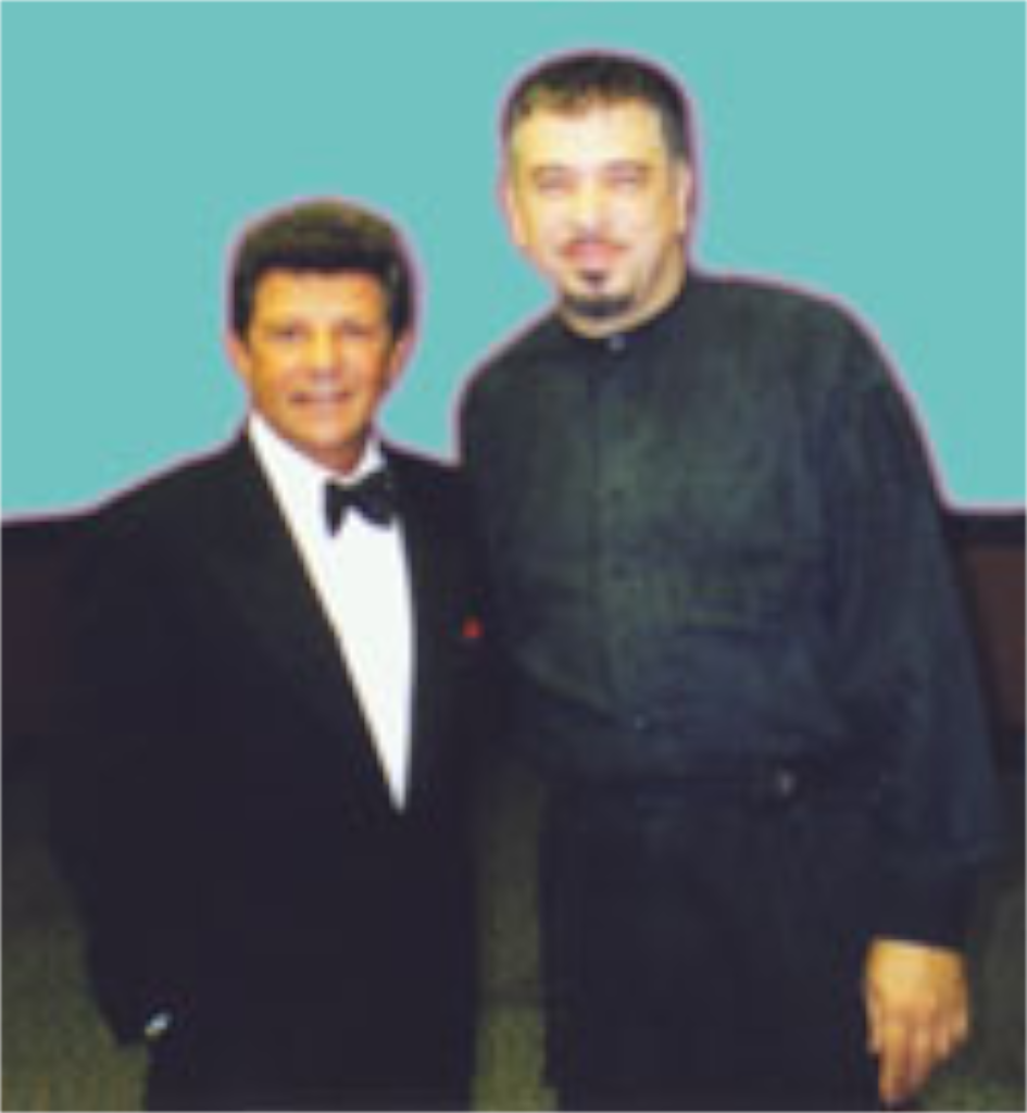 Paul Anka and Paul getting ready for showtime