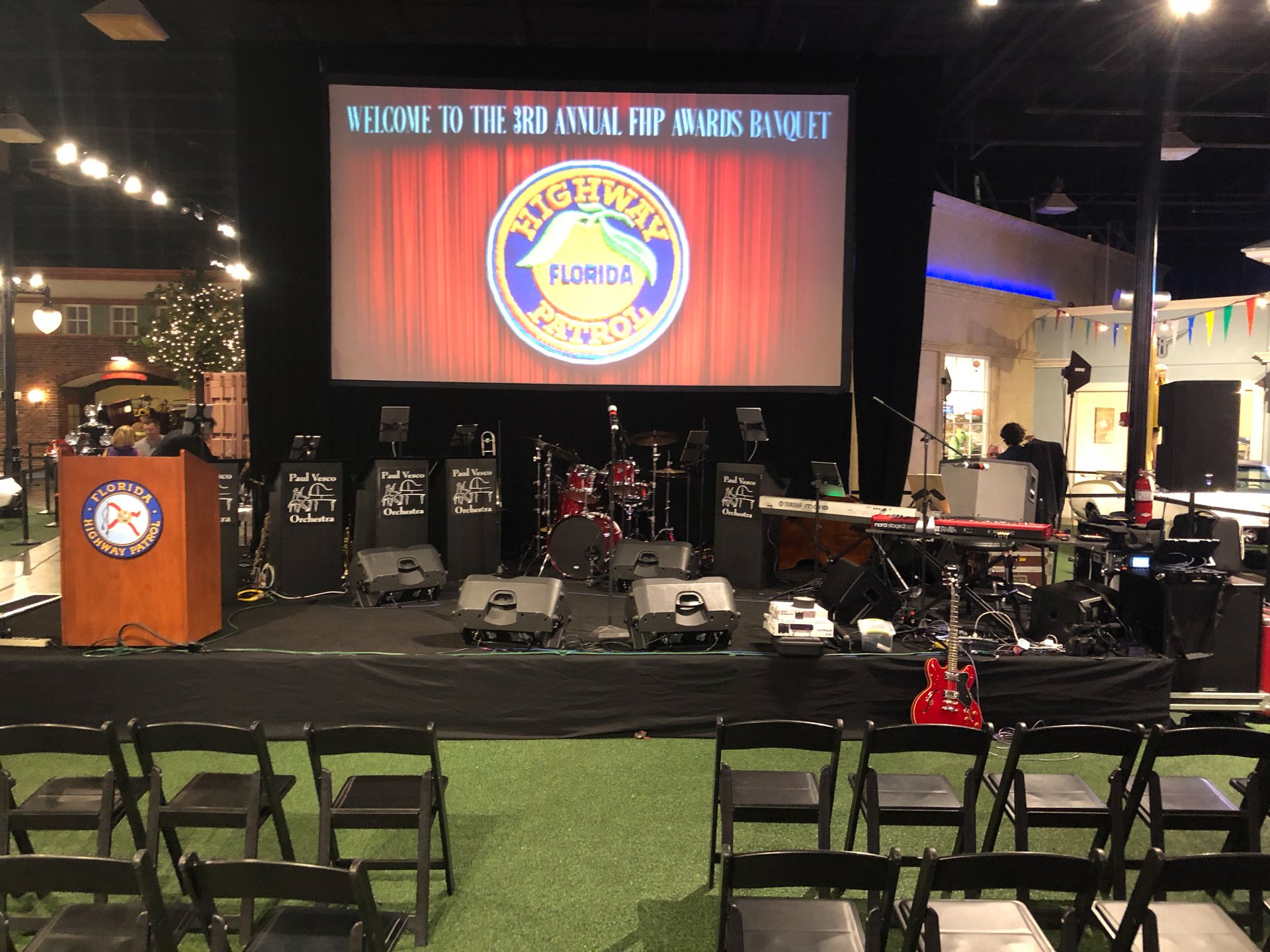 Paul Vesco Band performing live for a corporate audience